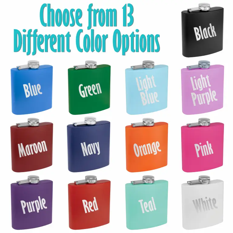 Vertical | Personalized 6oz Flask